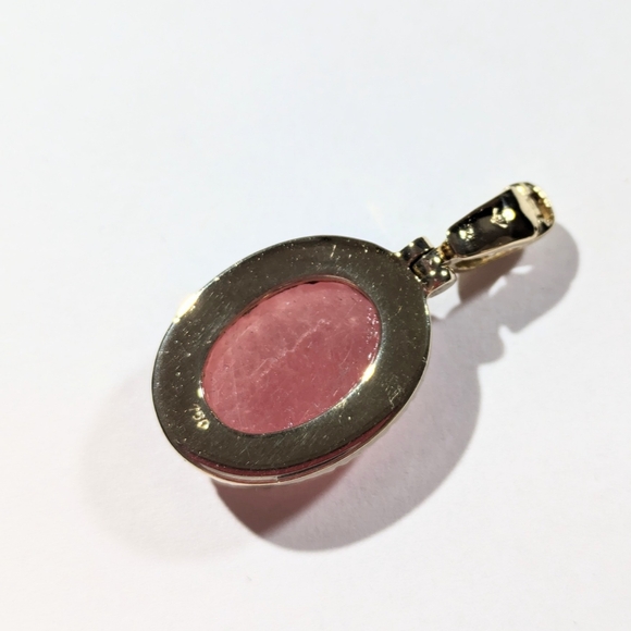 Vintage H Stern Rhodochrosite Diamond Pendant - Picture 4 of 8